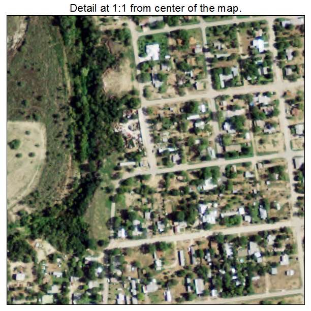 Sabinal, Texas aerial imagery detail