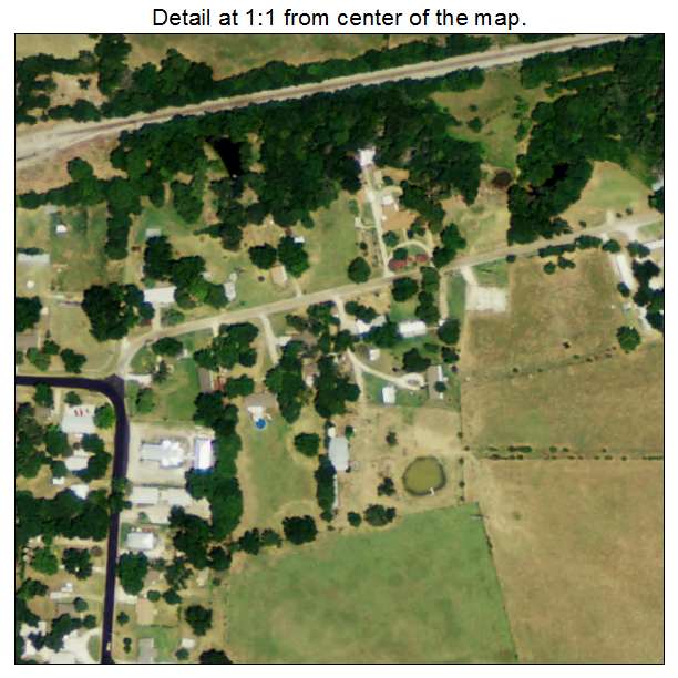 Sadler, Texas aerial imagery detail