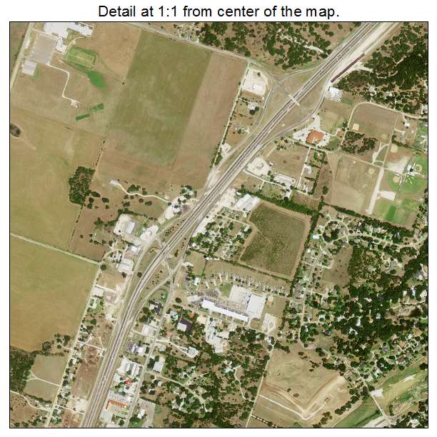 Salado, Texas aerial imagery detail