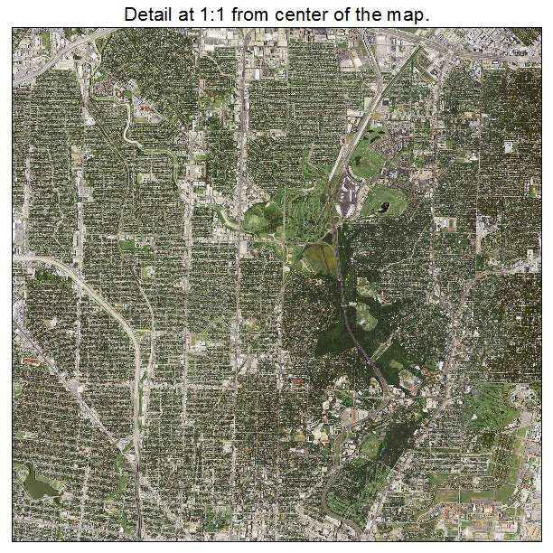 San Antonio, Texas aerial imagery detail