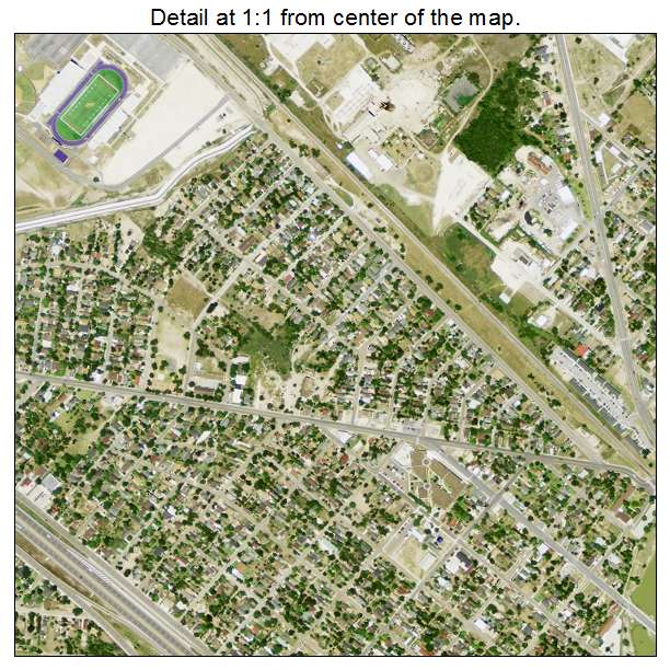San Benito, Texas aerial imagery detail