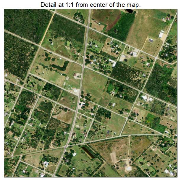 San Felipe, Texas aerial imagery detail