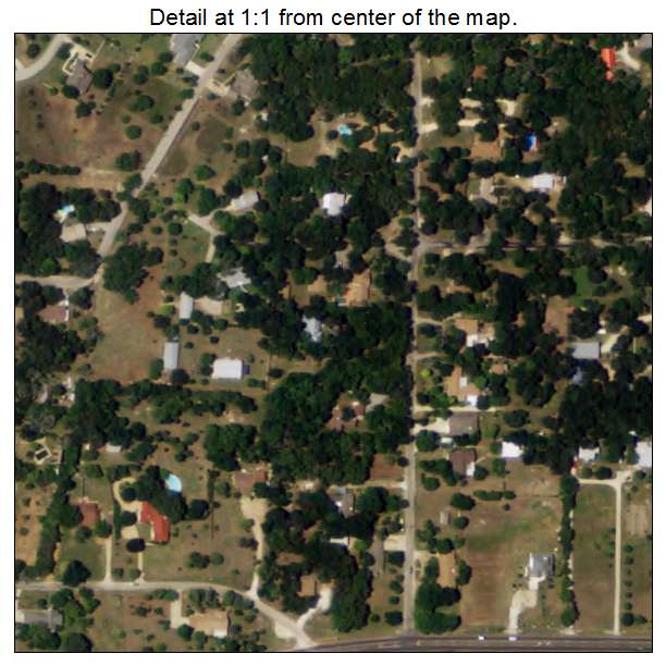 San Leanna, Texas aerial imagery detail