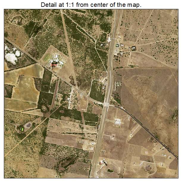 San Manuel Linn, Texas aerial imagery detail