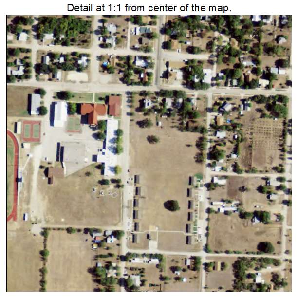 Santa Anna, Texas aerial imagery detail