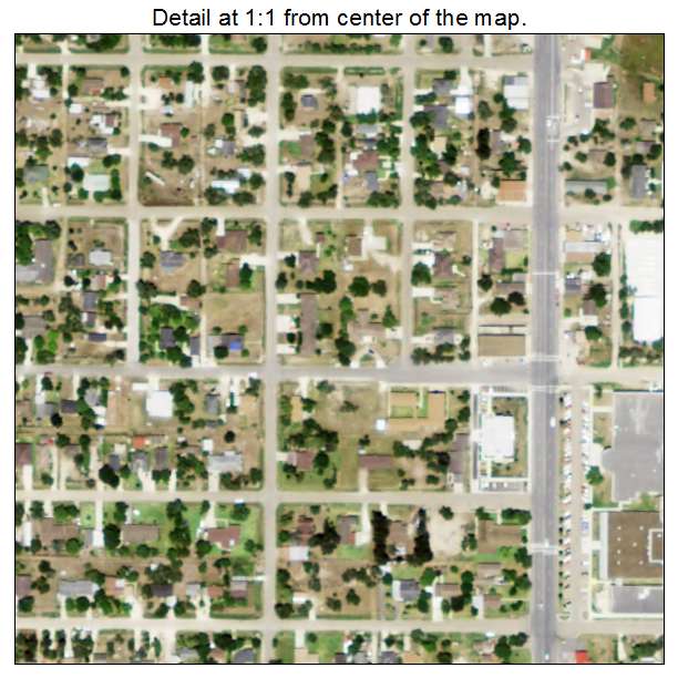 Santa Rosa, Texas aerial imagery detail