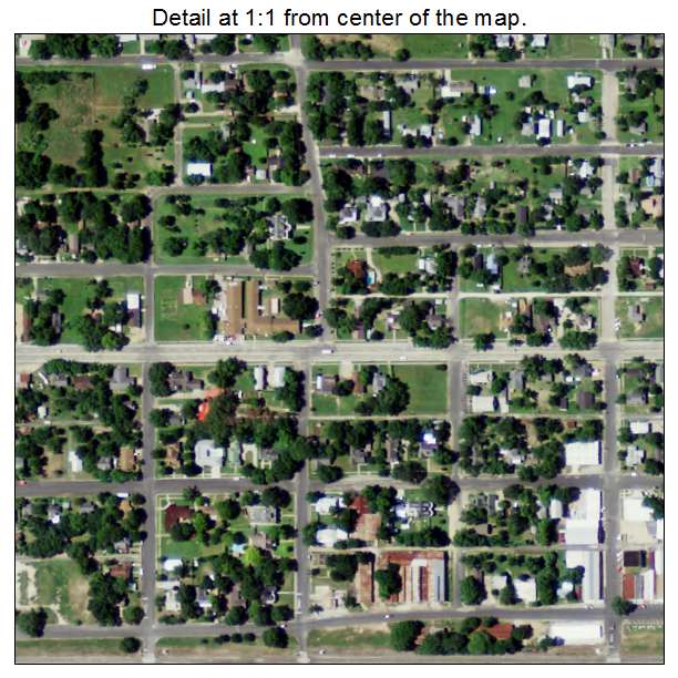 Schulenburg, Texas aerial imagery detail