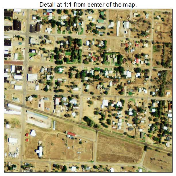 Shamrock, Texas aerial imagery detail