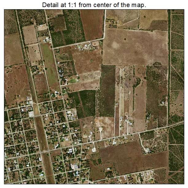 Skidmore, Texas aerial imagery detail