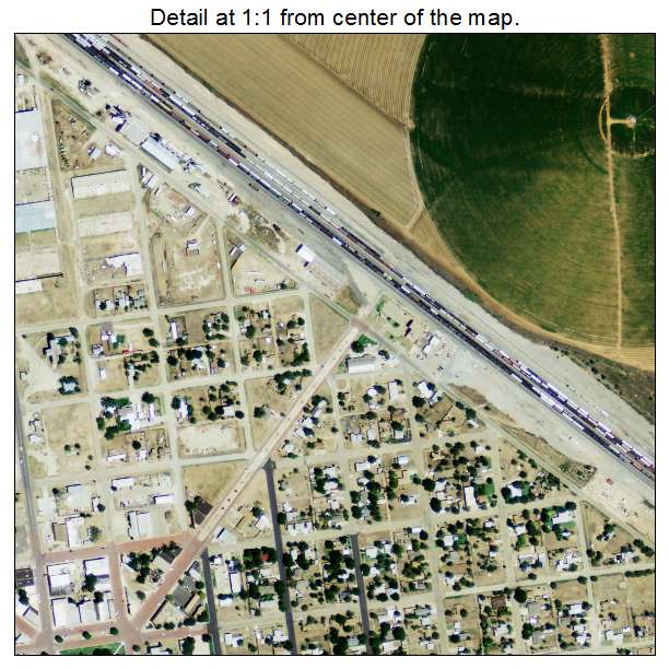 Slaton, Texas aerial imagery detail