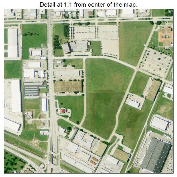 Stafford, Texas aerial imagery detail