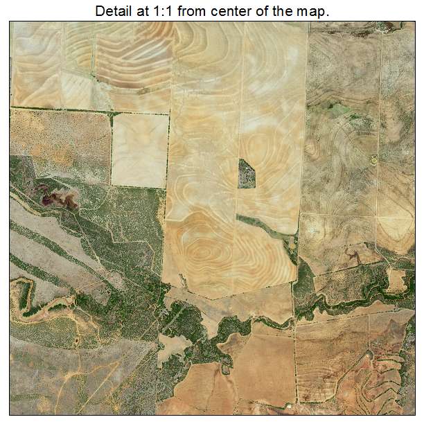 Stamford, Texas aerial imagery detail