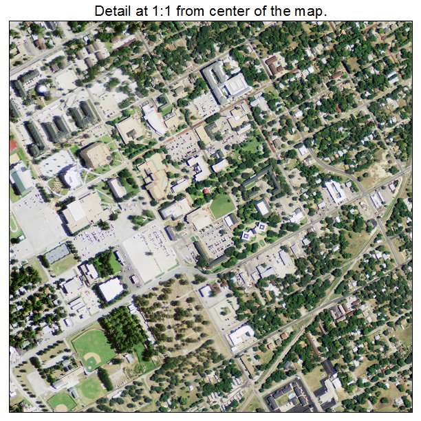 Stephenville, Texas aerial imagery detail