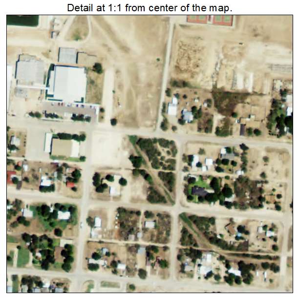 Sterling City, Texas aerial imagery detail
