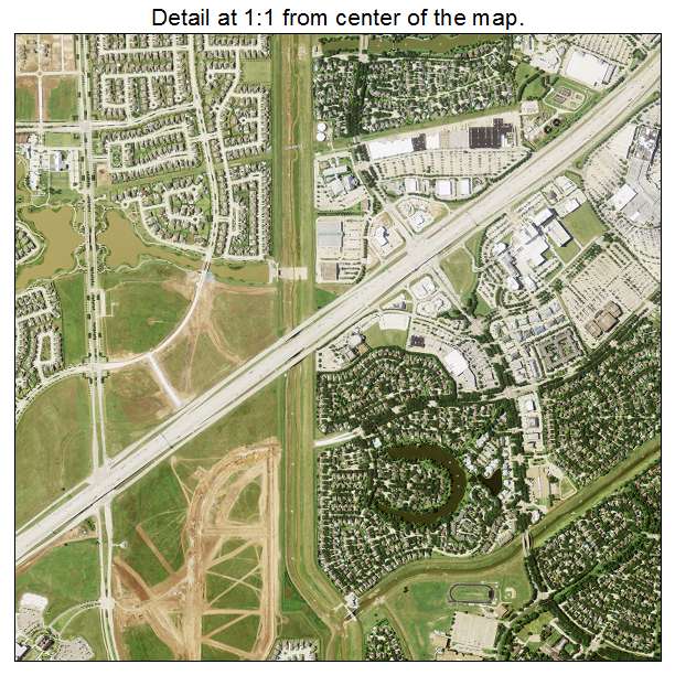Sugar Land, Texas aerial imagery detail