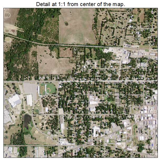 Sulphur Springs, Texas aerial imagery detail