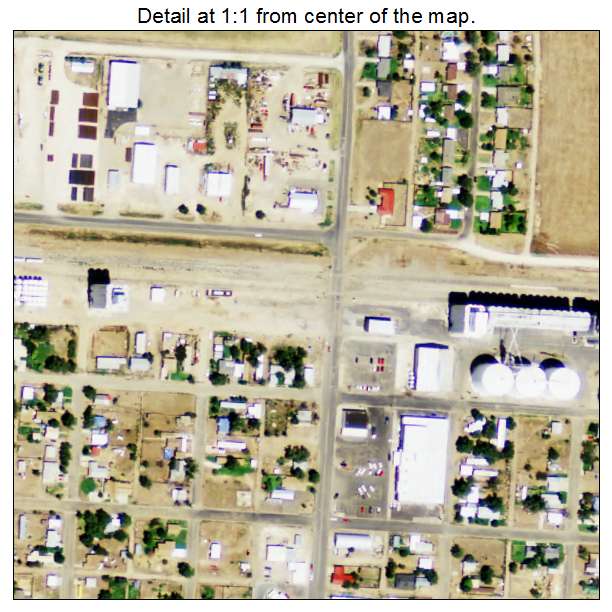 Sunray, Texas aerial imagery detail