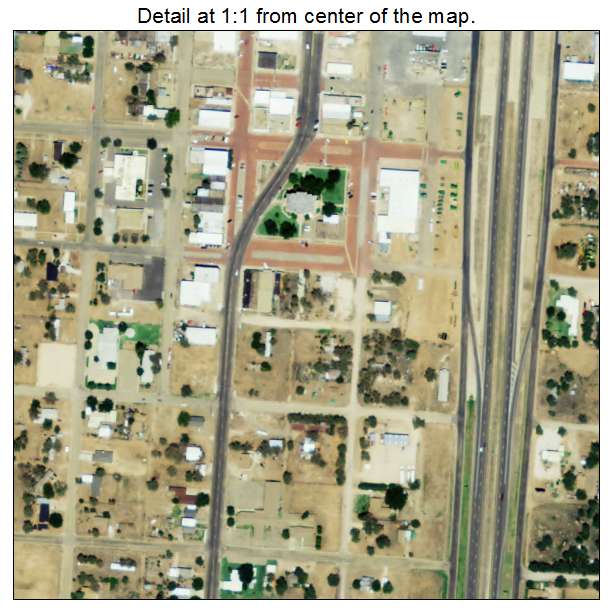 Tahoka, Texas aerial imagery detail