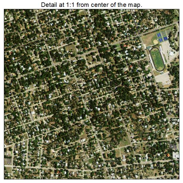 Taylor, Texas aerial imagery detail