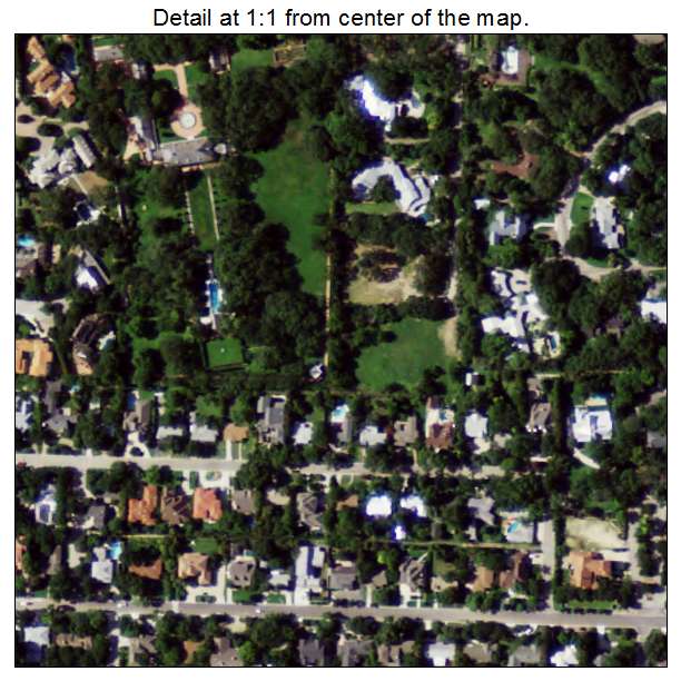 Terrell Hills, Texas aerial imagery detail