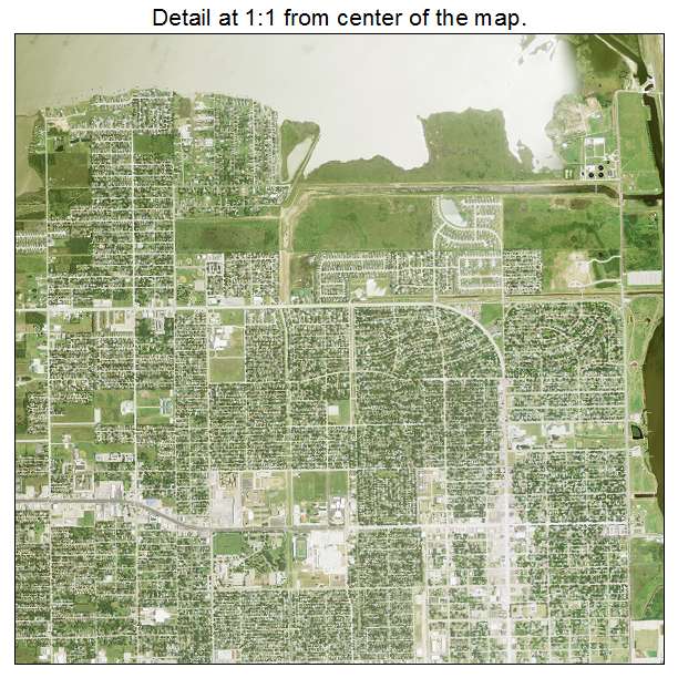 Texas City, Texas aerial imagery detail