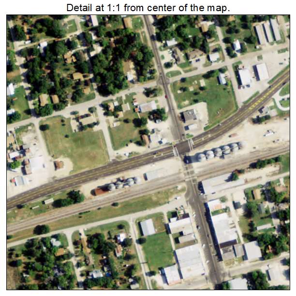 Thorndale, Texas aerial imagery detail