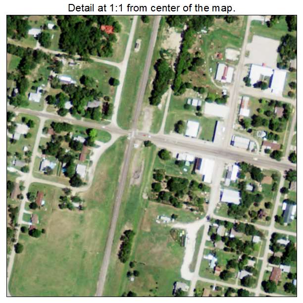 Thornton, Texas aerial imagery detail