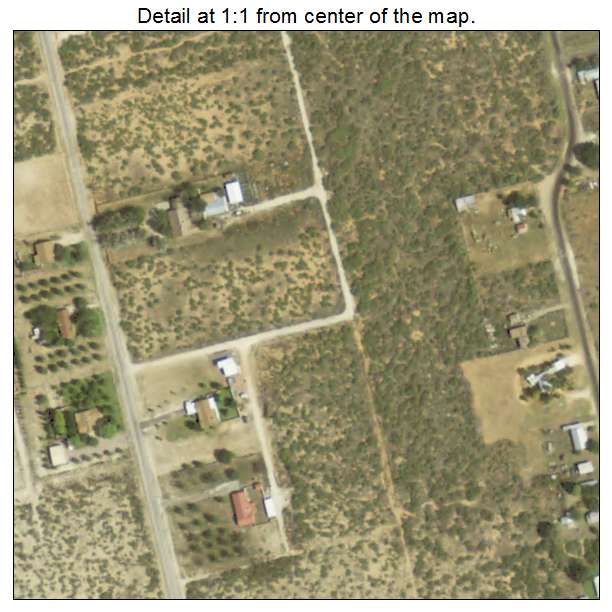 Thorntonville, Texas aerial imagery detail