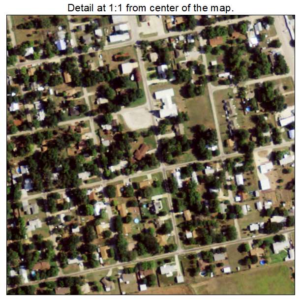 Thrall, Texas aerial imagery detail