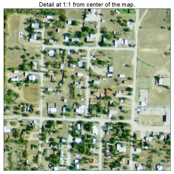 Throckmorton, Texas aerial imagery detail