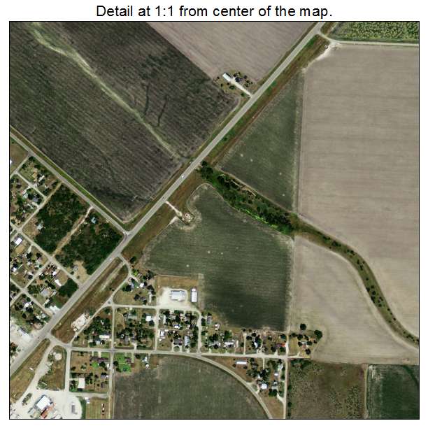 Tynan, Texas aerial imagery detail