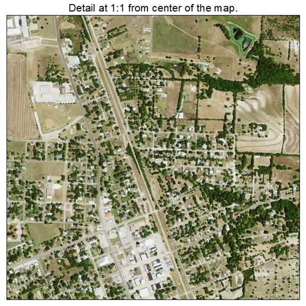 Van Alstyne, Texas aerial imagery detail