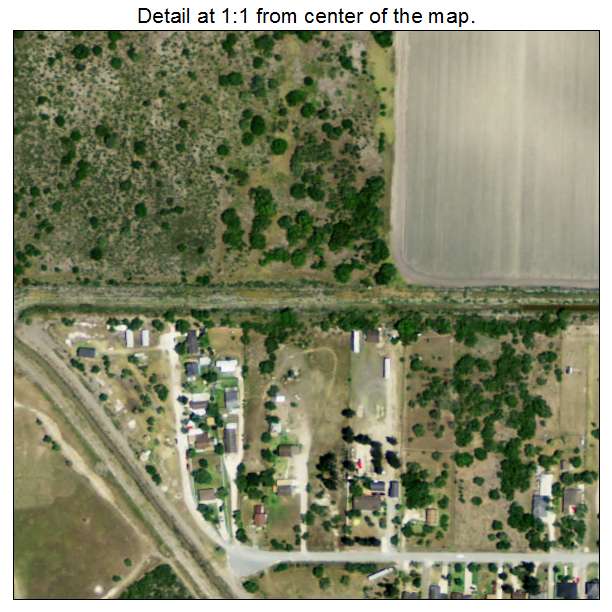 Villa Pancho, Texas aerial imagery detail
