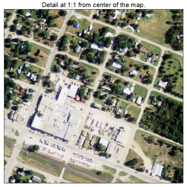 Aerial Photography Map of Waelder, TX Texas