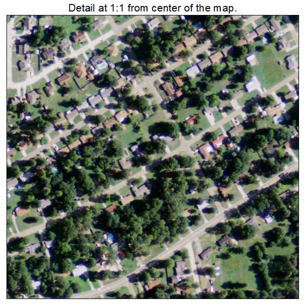 Wake Village, Texas aerial imagery detail