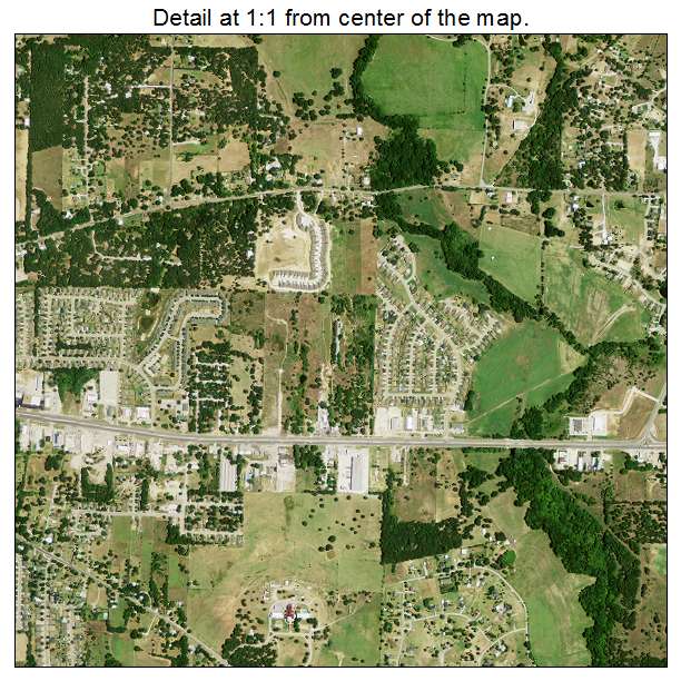 Weatherford, Texas aerial imagery detail