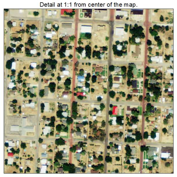 Wellington, Texas aerial imagery detail