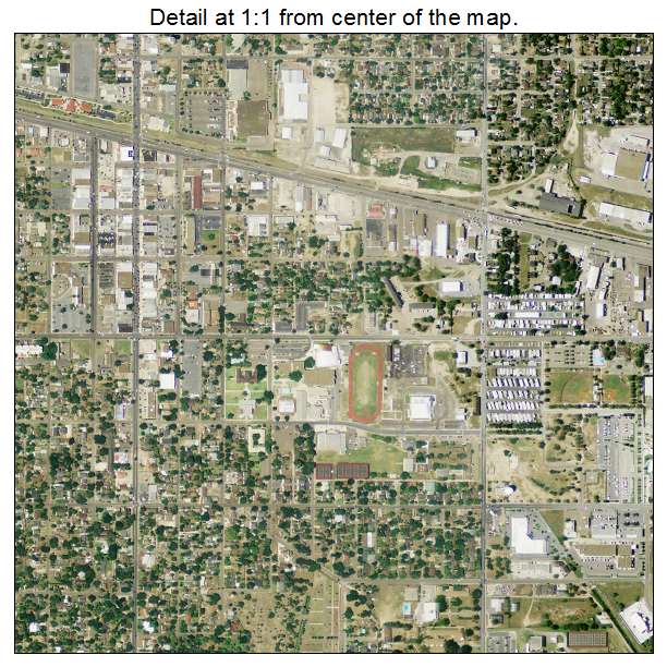 Weslaco, Texas aerial imagery detail