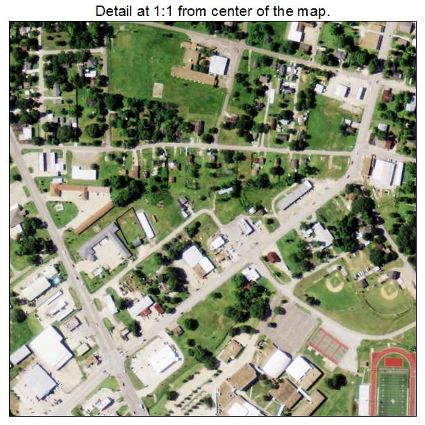 West Columbia, Texas aerial imagery detail