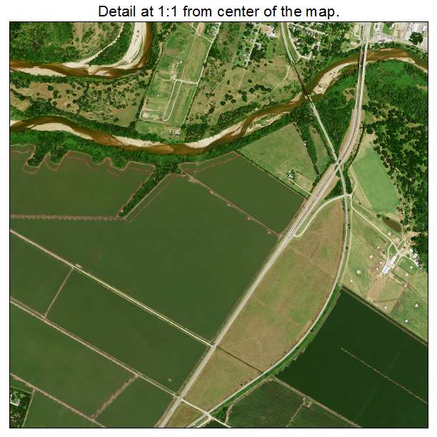 Wharton, Texas aerial imagery detail