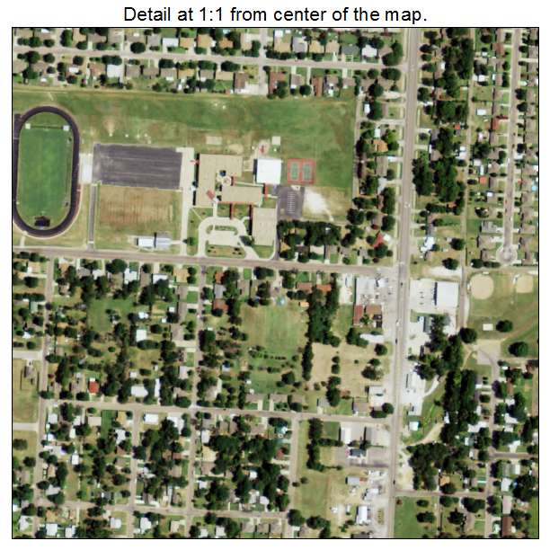 Whitesboro, Texas aerial imagery detail