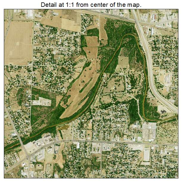 Wichita Falls, Texas aerial imagery detail