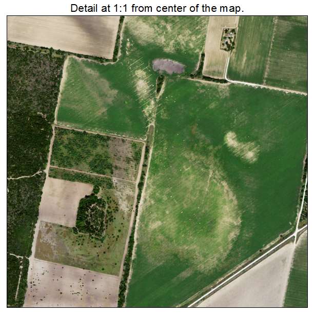 Yznaga, Texas aerial imagery detail