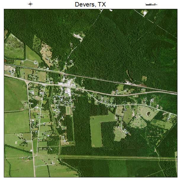 Devers, TX air photo map