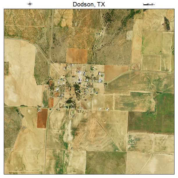 Dodson, TX air photo map