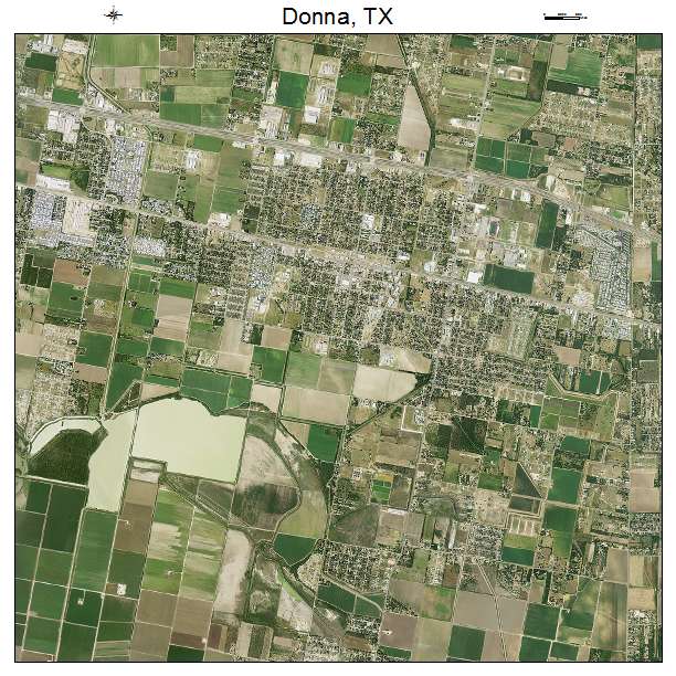 Donna, TX air photo map