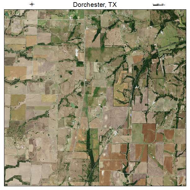 Dorchester, TX air photo map