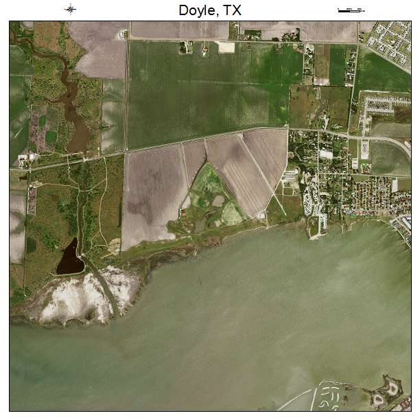 Doyle, TX air photo map