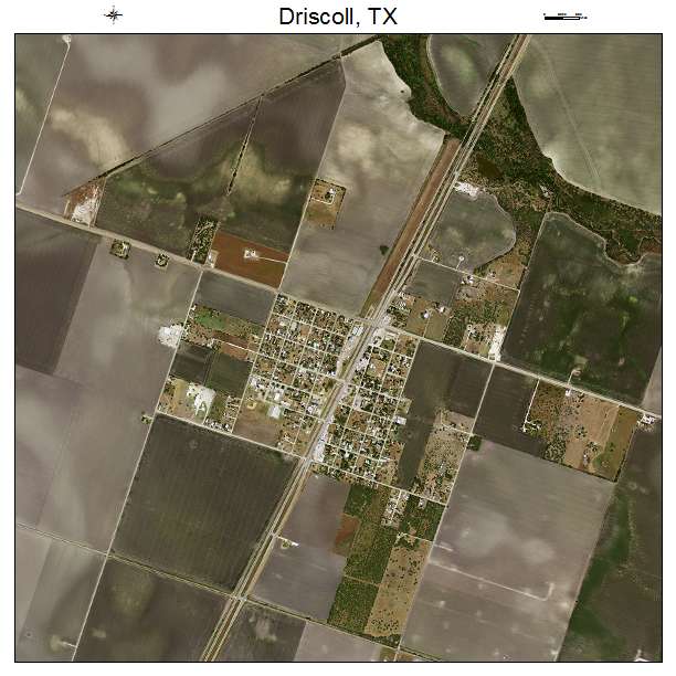 Driscoll, TX air photo map