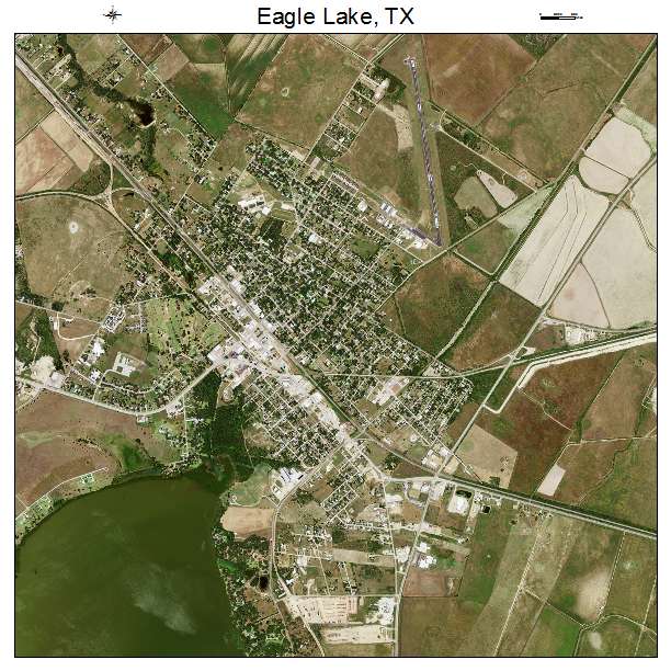 Eagle Lake, TX air photo map
